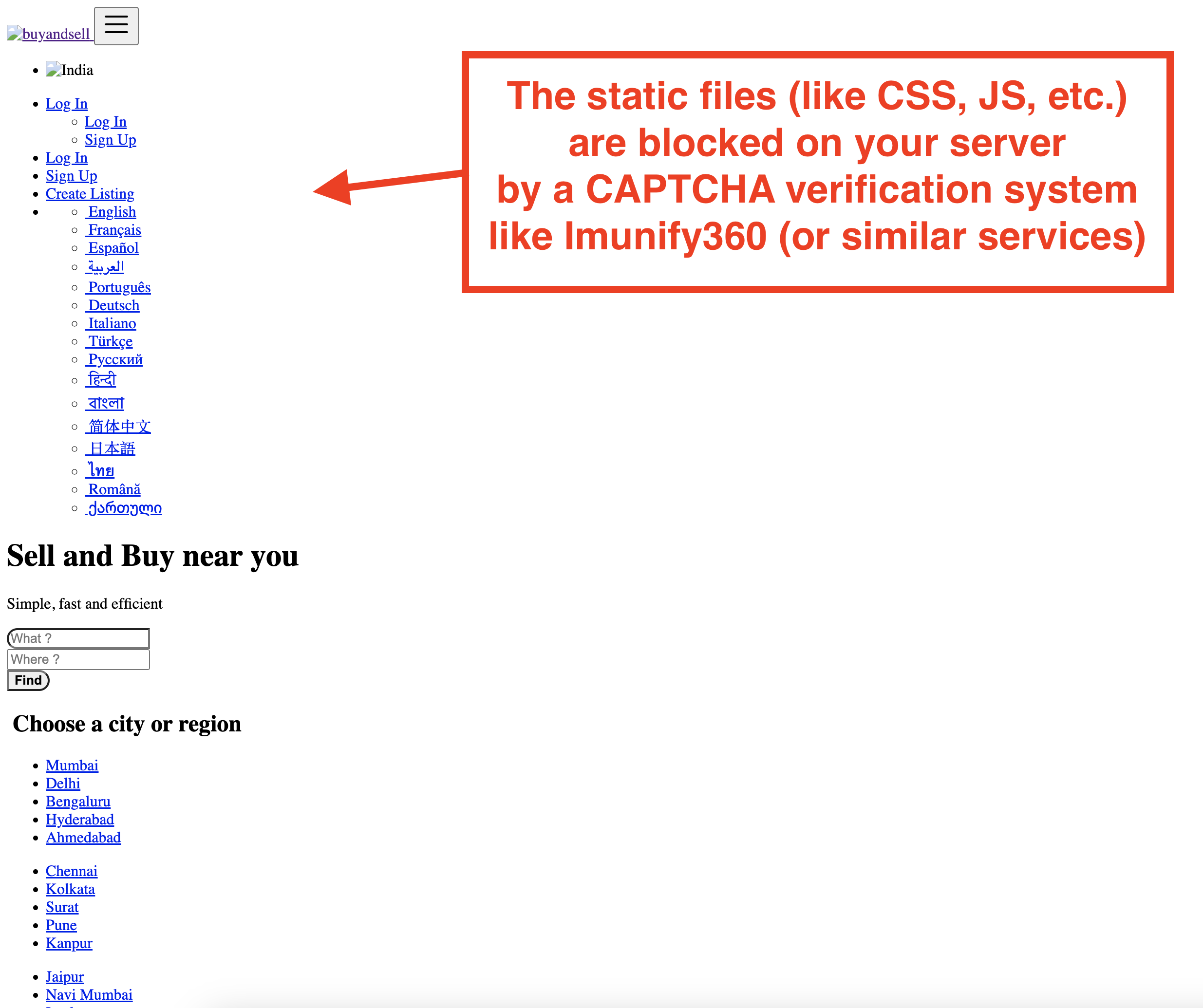 Imunify360 403 error